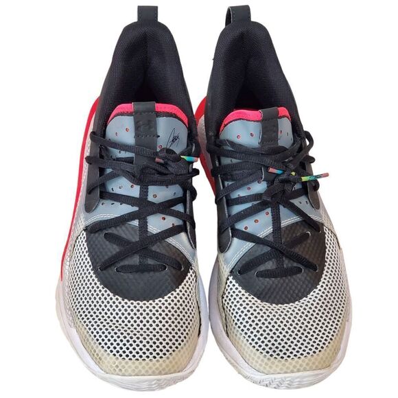 Under Armour Curry 7 Youth Size 6 Y/38.5 Shoes underrated Black/Gray Red Low - Picture 3 of 8